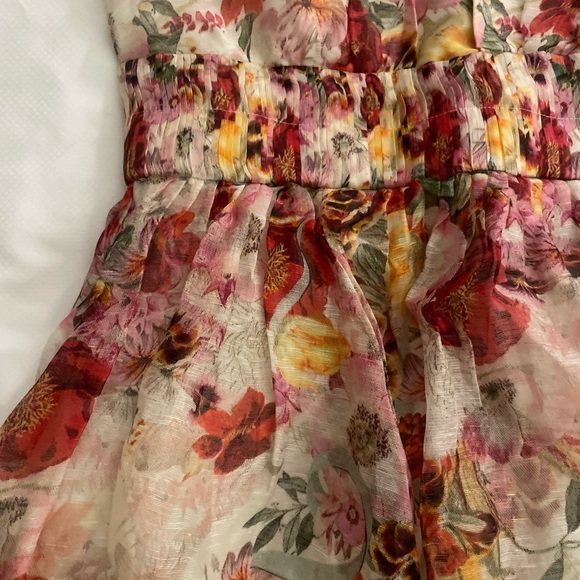 ZIMMERMANN Wonderland Mini Dress Floral Poppy Print V-Neck - Picture 4 of 11
